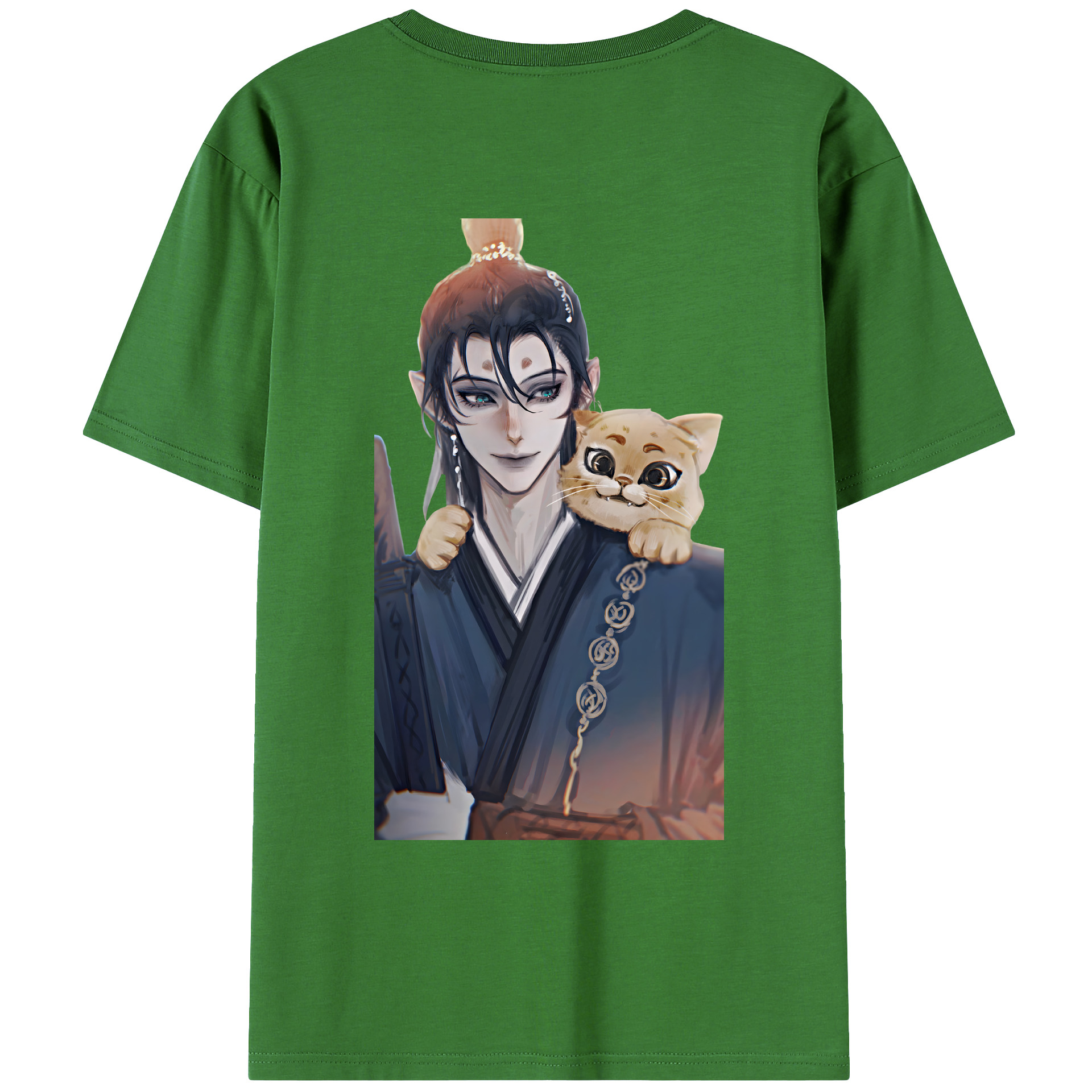 （画像用） Ne Zha 2 ナタ 魔童の大暴れ レディース半袖Tシャツ(バックプリント)